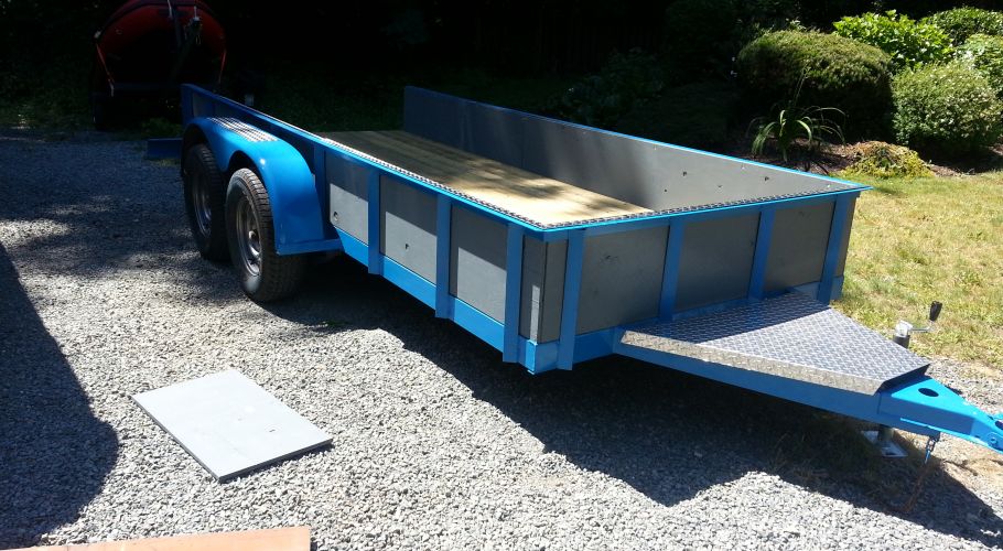 custom steel trailer