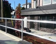 custom alumium walk way railing